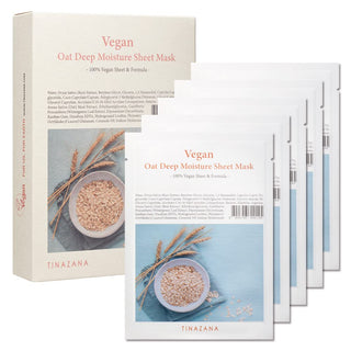 TINAZANA Vegan Oat Deep Moisture Sheet Mask 4.2 oz