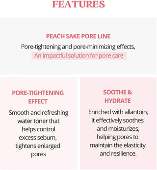 SKINFOOD PEACH SAKE PORE TONER 5.07 oz