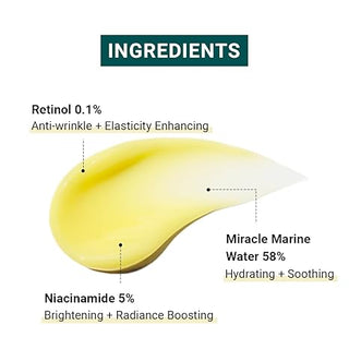 HEIMISH Marine Care Retinol 0.1% Eye Serum - Anti Aging Serum, Eye Serum for Firming, Anti Wrinkle, Skin Elasticity, Hydrating with Retinol, Hyaluronic Acid, Lighweight, Non-sticky, 1.0fl.oz/30ml