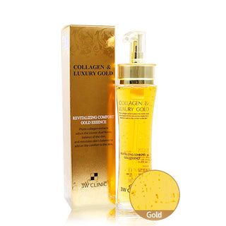 [3W CLINIC] Collagen & Luxury Gold Revitalizing Comfort Gold Essence 150ml (Weight : 421g) - EZByourself