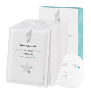 THANK YOU FARMER Saccharomy Brightening Star Mask (10 ea ) total 15.2 oz