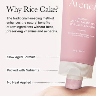 Rosehip Mild PH Balancing Rice Cake Cleanser 5.29 oz (150 g)