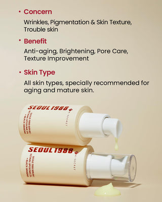 KSECRET | SEOUL 1988 Serum : Retinal Liposome 2% + Black Gingeng, 30ml/1.01fl.oz | 58