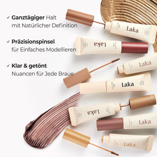Laka Pixi Eyebrow Mascara - Brow Gel Fixer 01 Peanut Brown 8g (0.28oz)