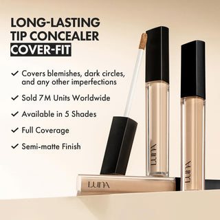Long-Lasting Tip Concealer Cover-Fit -01 Vanilla-0.26 fl oz  (7.7 ml)