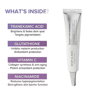 Tranexamic Acid + Glutathione Eye Cream - Powerful Antioxidant 1.01 fl oz (30 ml) Ezburself.com Tranexamic Acid + Glutathione Eye Cream - Powerful Antioxidant 1.01 fl oz (30 ml) Ezburself.com