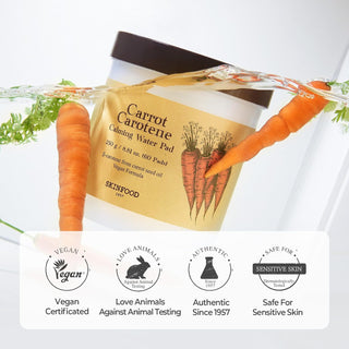 SKINFOOD CARROT CAROTENE CALMING WATER PAD 8.81 oz