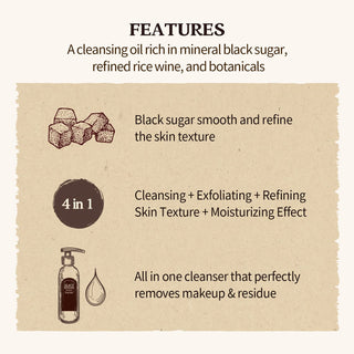 Black Sugar Perfect Cleansing Oil 6.7 fl oz (200 ml)