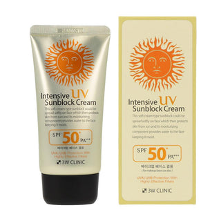 3W CLINIC Intensive UV Sun Block Cream SPF50+ PA+++ 70ml - EZByourself