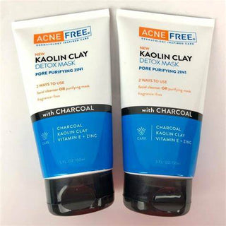 Acne Free Kaolin Clay Detox Face Mask Fragrance Free Pore Purifying