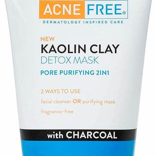 Acne Free Kaolin Clay Detox Face Mask Fragrance Free Pore Purifying