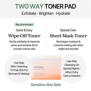 mixsoon Galactomyces Toner Pad 9.46 oz (60 pads)