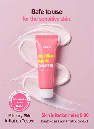 O!Geti Pink Collagen Capsule Sunscreen 1.35 oz