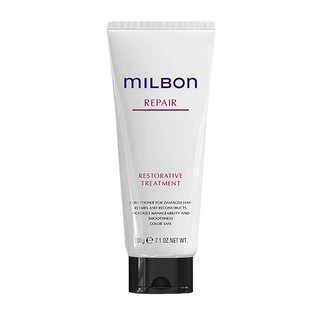Milbon Repair Restorative Treatment | Elasticity-Rebuilding Deep Repair for Damaged Hair | 7.1 oz