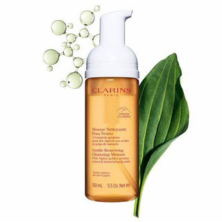 CLARINS Gentle Renewing Cleansing Mousse with Alpine Herbs and Tamarind Pulp Extracts