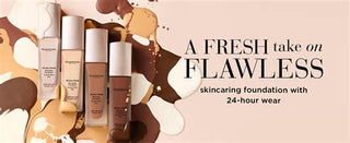 Elizabeth Arden Flawless Finish Skincaring Foundation with Hyaluronic Acid, Vitamin C & E –– Shade 120W –– 1 oz.