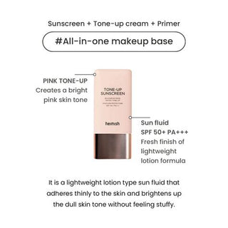 heimish Bulgarian Rose Tone-Up Sunscreen SPF50+ PA+++ 1.01 oz