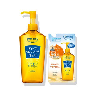 Kose Softymo Deep Cleansing Oil 8.1 oz + Deep Cleansing Oil Refill 7.1 oz