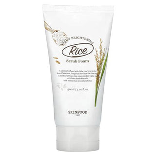 SKINFOOD RICE DAILY BRIGHTENING SCRUB FOAM