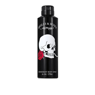 Ed Hardy Skulls & Roses For Men Deodorant Body Spray  6.0 oz