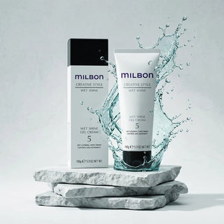 Milbon Creative Style Wet Shine Gel Cream 5 5.3 oz